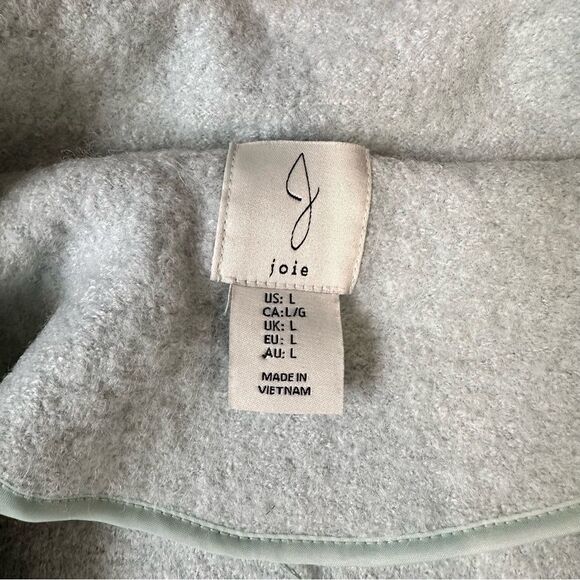 Joie Wool Blend Cropped Shacket Sz Large - Picture 10 of 13